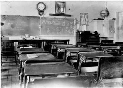 Classroom from the Steelmanville school c1890 - Click to see larger view